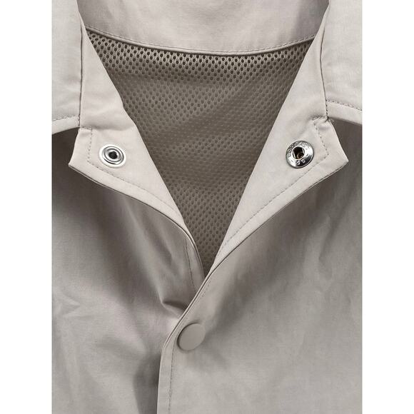 UNIQLO Women’s Bone Coach Lightweight Button-Up Long Sleeve Jacket SZ L - Picture 7 of 13